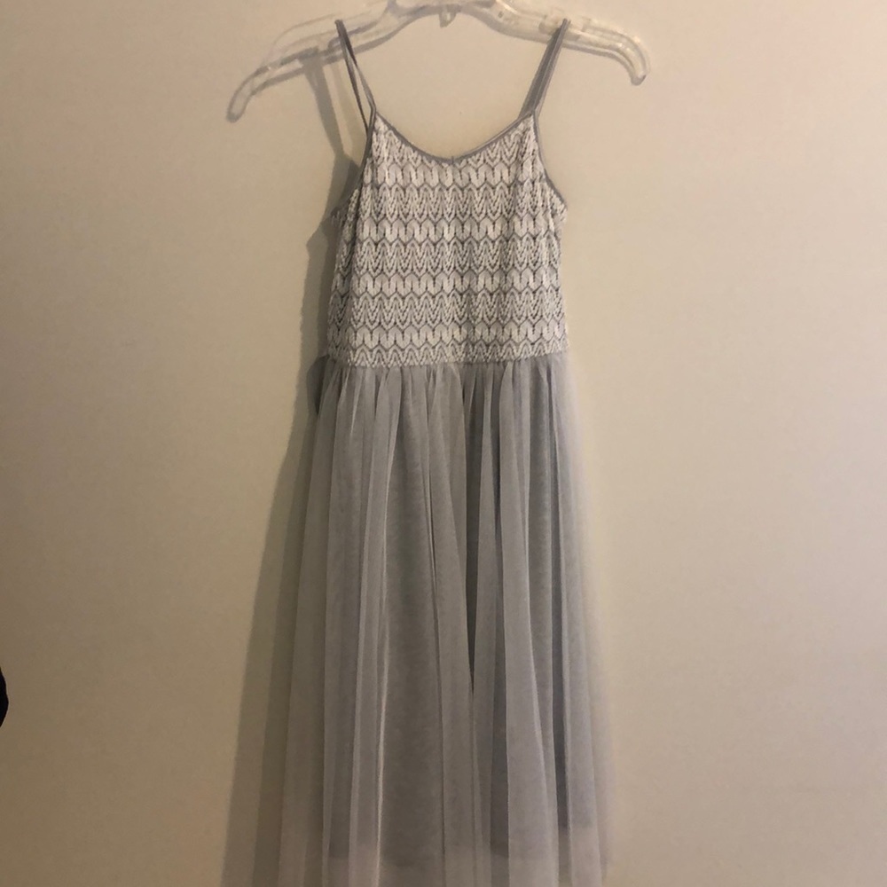 Ruby & Bloom Lace And Tulle Dress Grey, 16